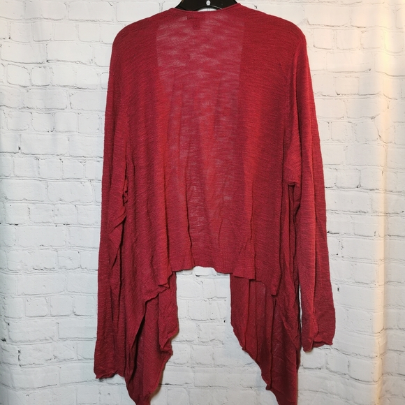 Torrid maroon open front sweater cardigan, 5X - Picture 3 of 6